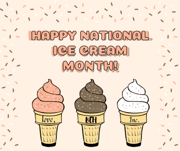 Happy National Ice Cream Month!! Bradford